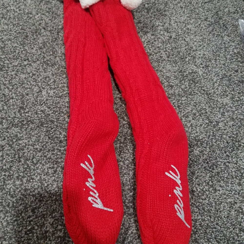Pink cozy sock new very warm and thick